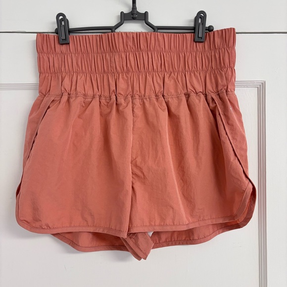 NWOT Free People Movement No Way Home Shorts in Brushed Apricot Large - Picture 2 of 7